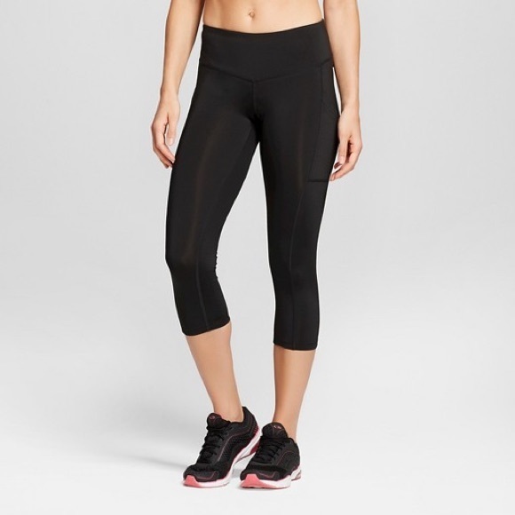 Champion | Pants u0026 Jumpsuits | Champion Black Cropped Pocket Leggings |  Poshmark